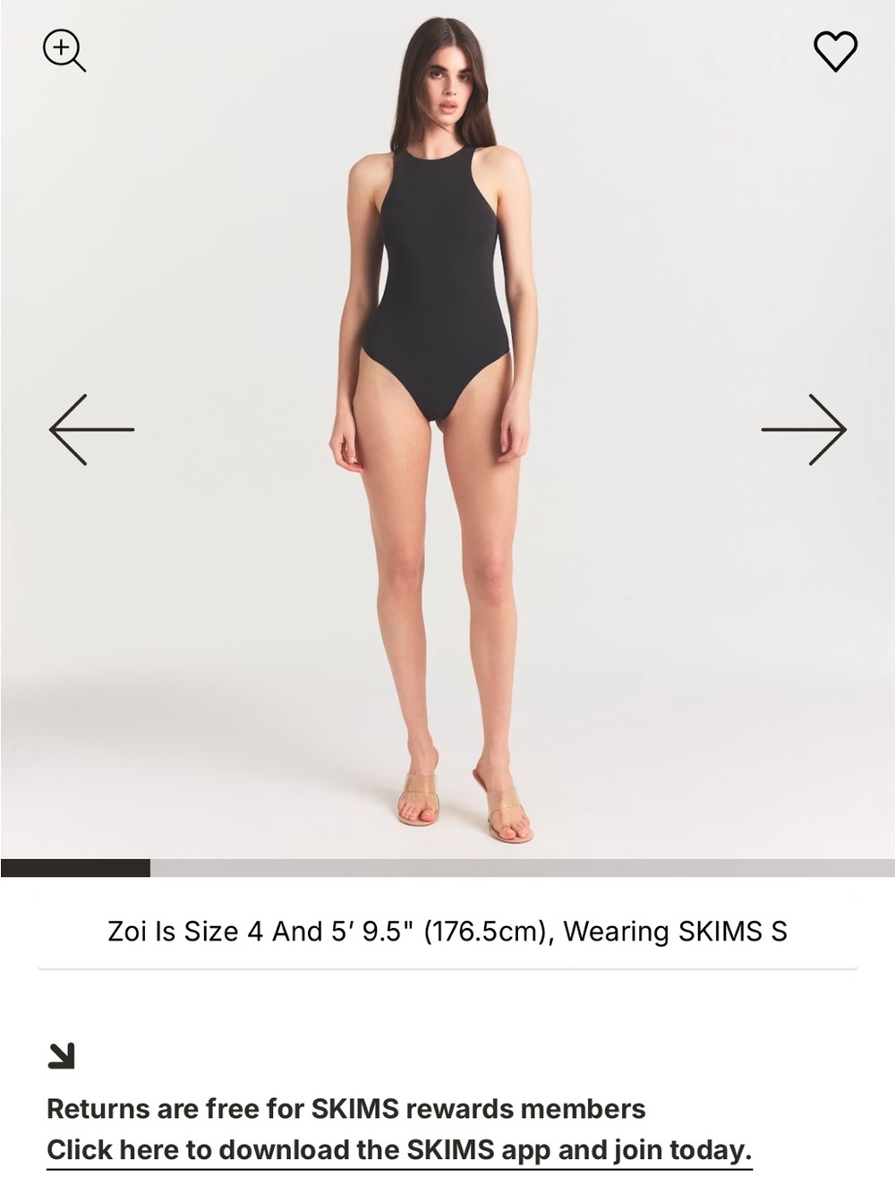 SKIMS Brown High-Neck Bodysuit